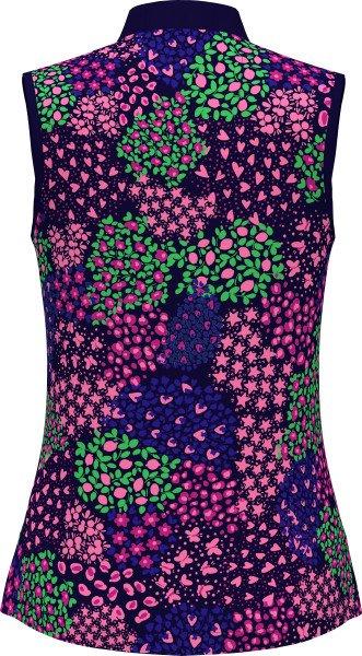 Women's Whimsical Printed Sleeveless Polo