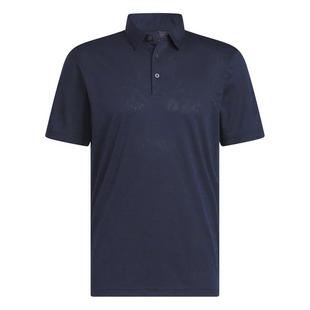 Men's Textured Jacquard Short Sleeve Polo