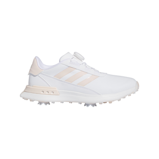 Chaussure S2G BOA 24 &agrave; crampons pour femmes - Blanc et rose (Ancienne g&eacute;n&eacute;ration) ADIDAS