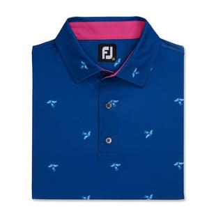 Men's Thistle Print Lisle Short Sleeve Polo FOOTJOY