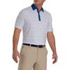 Men's Flag Banner Print Lisle Short Sleeve Polo