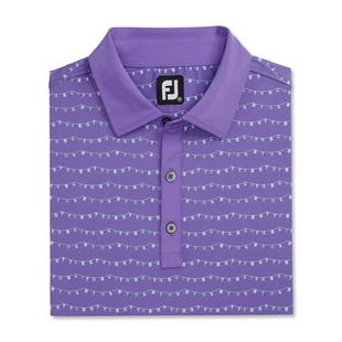 Men's Flag Banner Print Lisle Short Sleeve Polo FOOTJOY