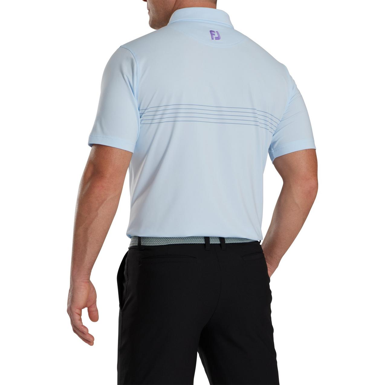 Men's Engineered Pinstripe Lisle Short Sleeve Polo