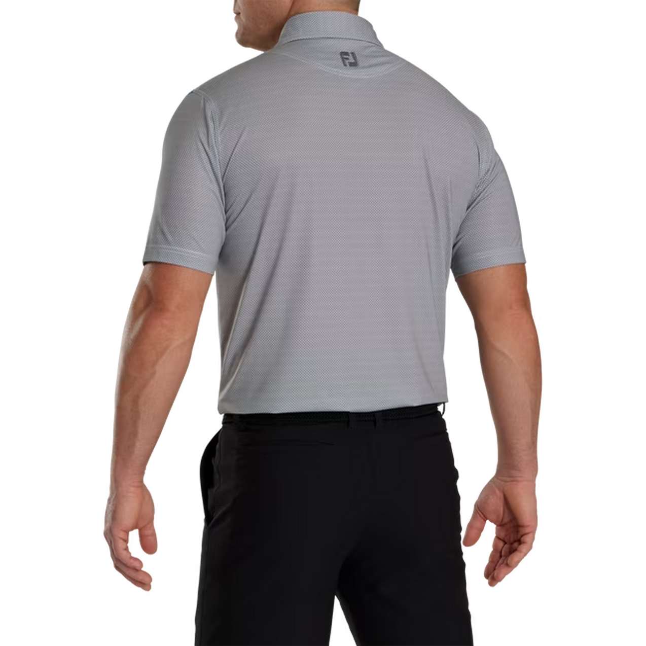 Men's Octagon print Lisle Short Sleeve Polo