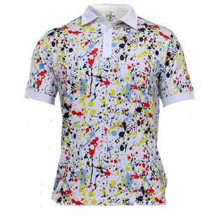 Men's Splatter Short Sleeve Polo