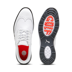 Men's Avant Wingtip Spikeless Golf Shoe - White PUMA