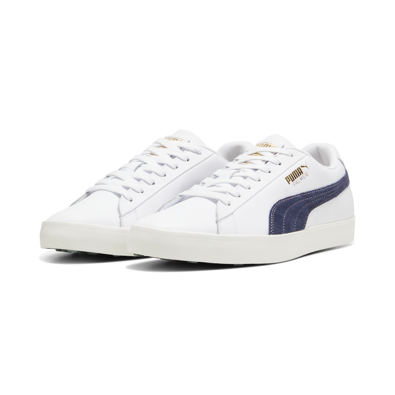 Men's AP Fusion Classic Spikeless Golf Shoe - White/Navy