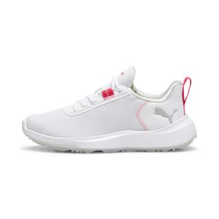Junior Fusion SL Spikeless Golf Shoe - White/Pink