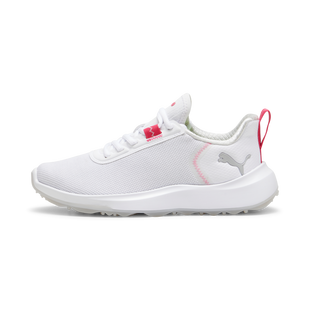 Junior Fusion SL Spikeless Golf Shoe - White/Pink