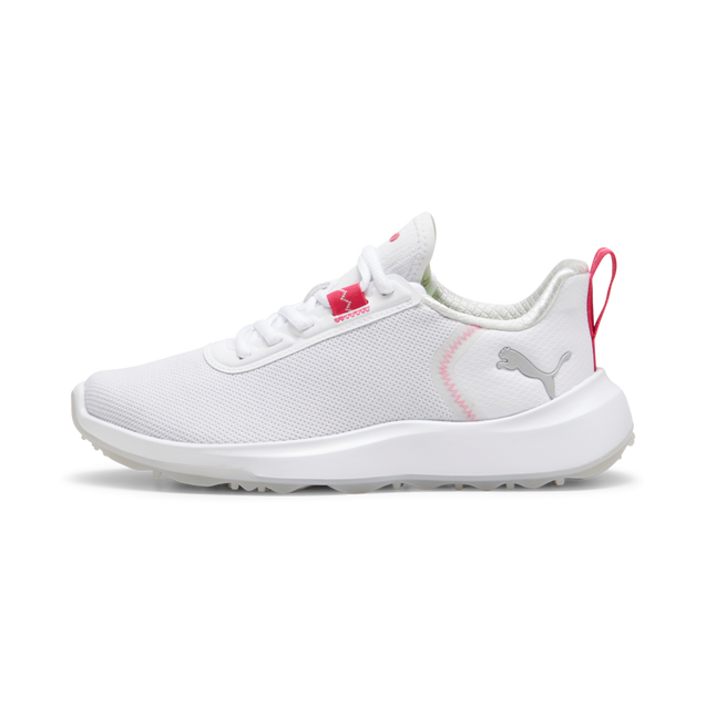 Chaussure Fusion Crush Sport sans crampons pour juniors - Blanc PUMA