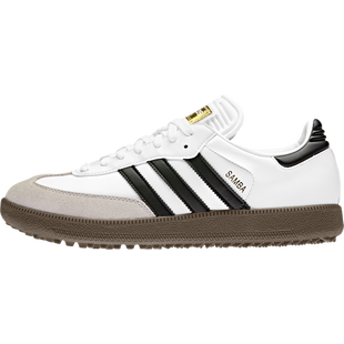 Chaussure Samba &agrave; crampons pour hommes - Blanc et noir ADIDAS
