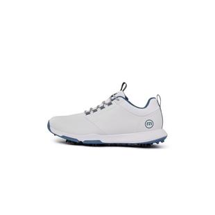 Men's Ringer 2.0 Spiked Golf Shoe - White/Blue TRAVISMATHEW