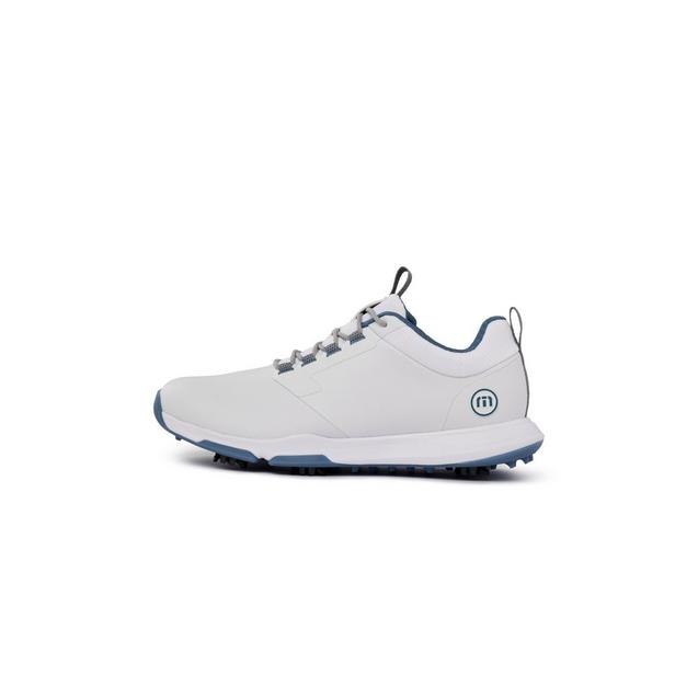 Men's Ringer 2.0 Spiked Golf Shoe - White/Blue TRAVISMATHEW
