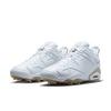 Jordan Retro 6 G Spiked Golf Shoe - White/Khaki