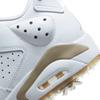 Jordan Retro 6 G Spiked Golf Shoe - White/Khaki