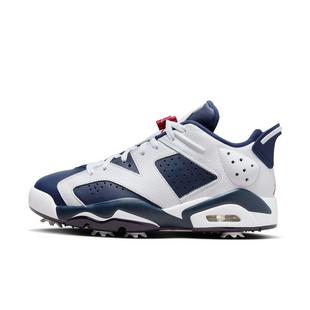 Chaussure Jordan Retro 6 G à crampons - Blanc/Marine/Rouge