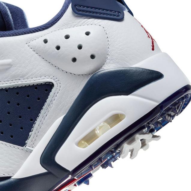 Navy blue and on sale white jordan 6