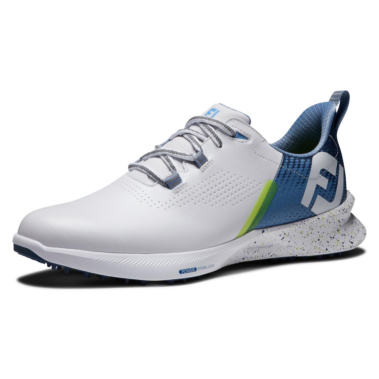 Men's Fuel Spikeless Golf Shoe - White/Blue