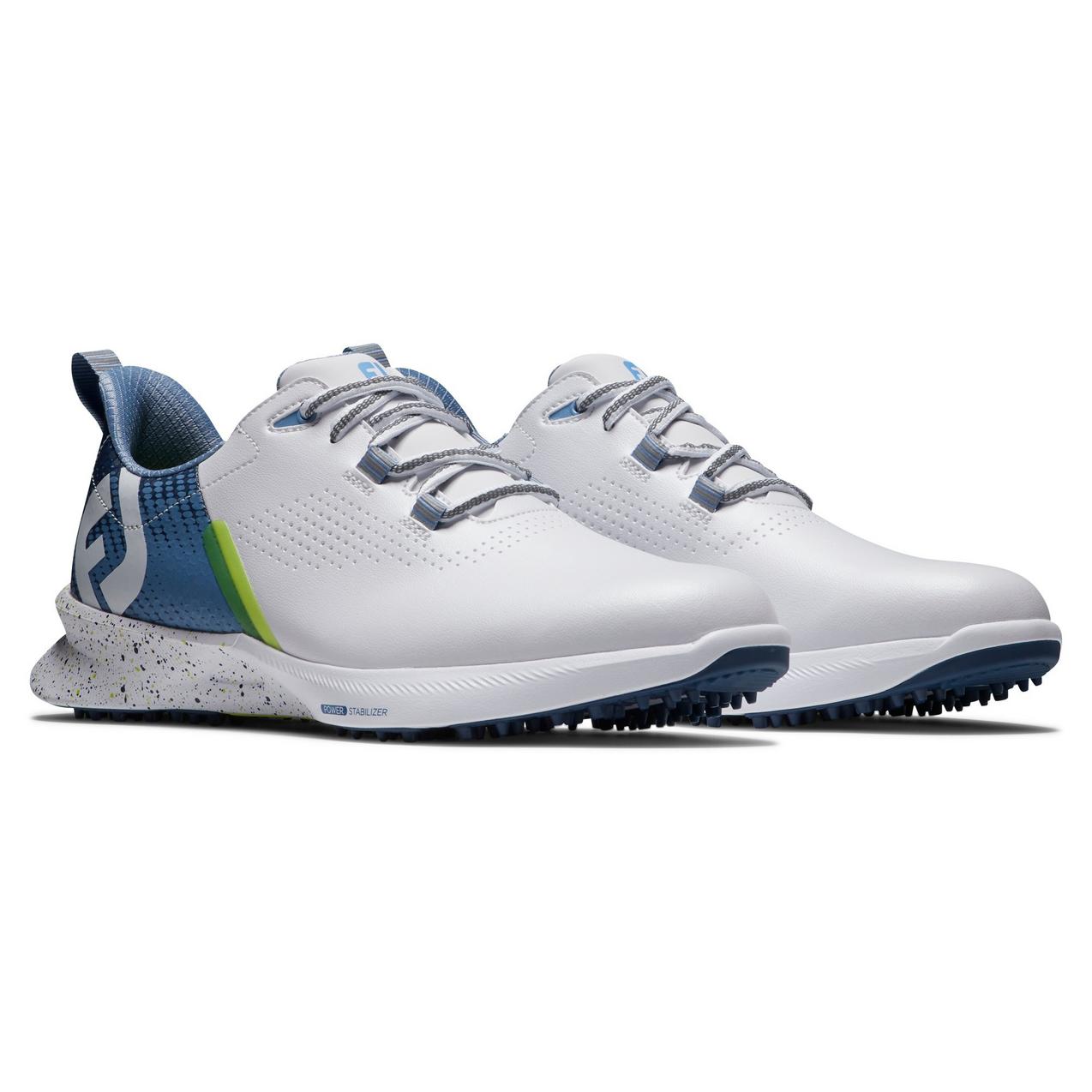 Men's Fuel Spikeless Golf Shoe - White/Blue