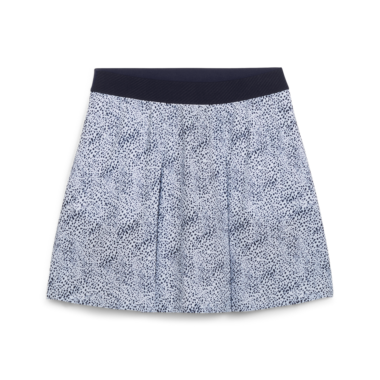 Women's Pleated Microdot Skirt