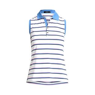 Women's Stripe Sleeveless Polo