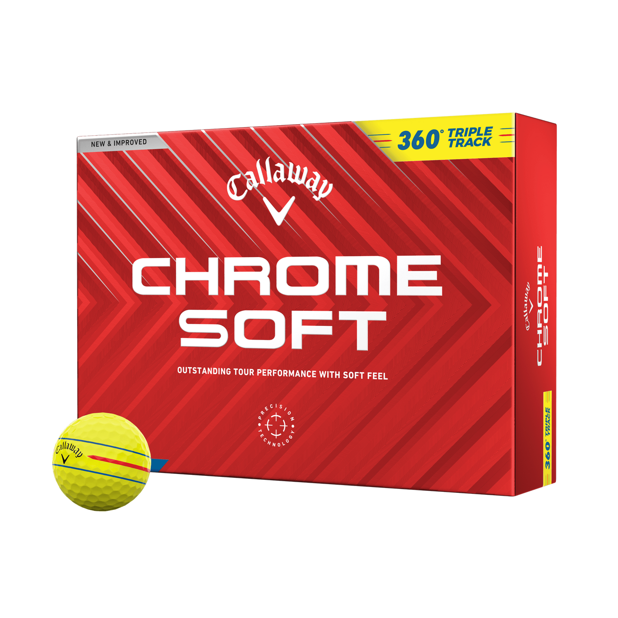 Chrome Soft Golf Balls - Triple Track 360