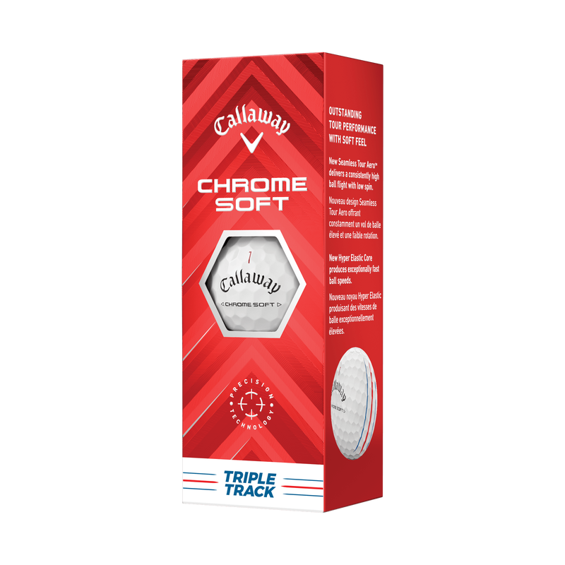 Chrome Soft Golf Balls - Triple Track