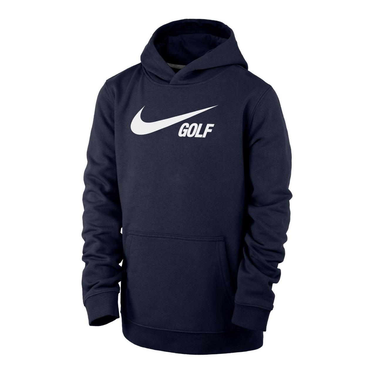 Black nike swoosh hoodie best sale