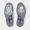 Chaussure Gallivanter en cuir sans crampons pour hommes - Blanc et mauve