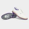 Chaussure Gallivanter en cuir sans crampons pour hommes - Blanc et mauve