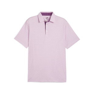 Men's MATTR Palm Deco Short Sleeve Polo PUMA