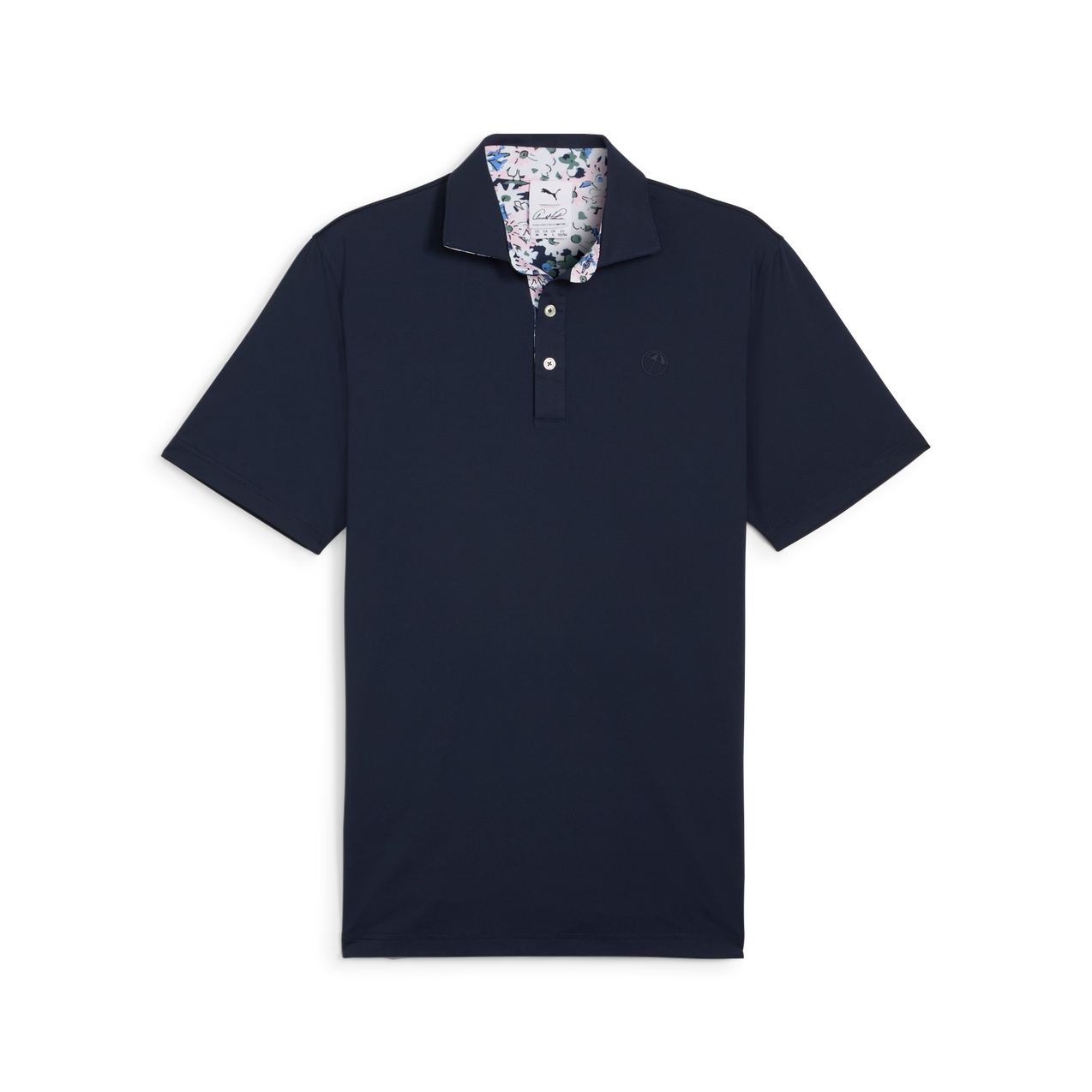 Men's AP Floral Trim Short Sleeve Polo