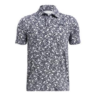 Boy's Playoff Printed Short Sleeve Polo UNDER ARMOUR