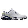 Prior Generation - Men's Tour Alpha 24 Spiked Golf Shoe - White/Blue/Yellow