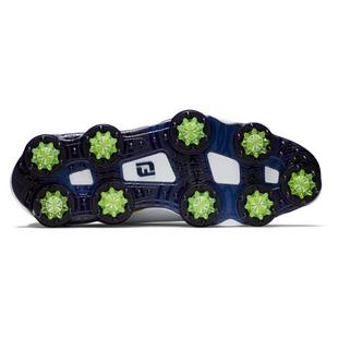 Chaussure Tour Alpha 24 &agrave; crampons pour hommes - Blanc, bleu et jaune FOOTJOY