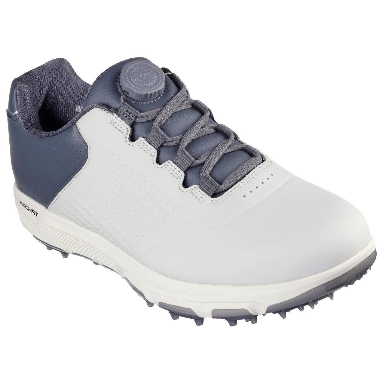 Men's Go Golf Pro 6 SL Twist Spikeless Shoe - White/Grey