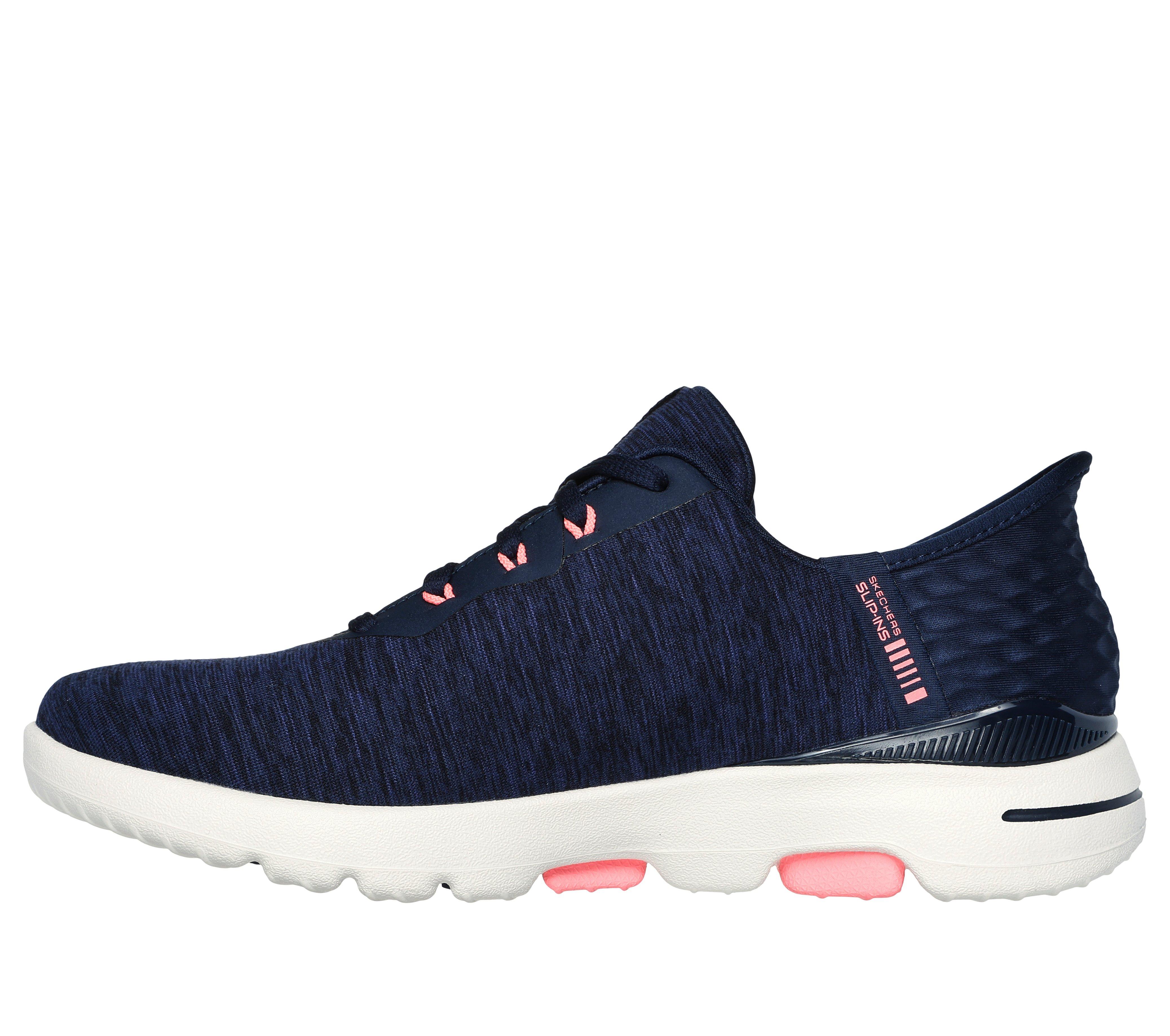 Women's Go Golf Walk 5 Slip-On Shoes - Navy/Pink