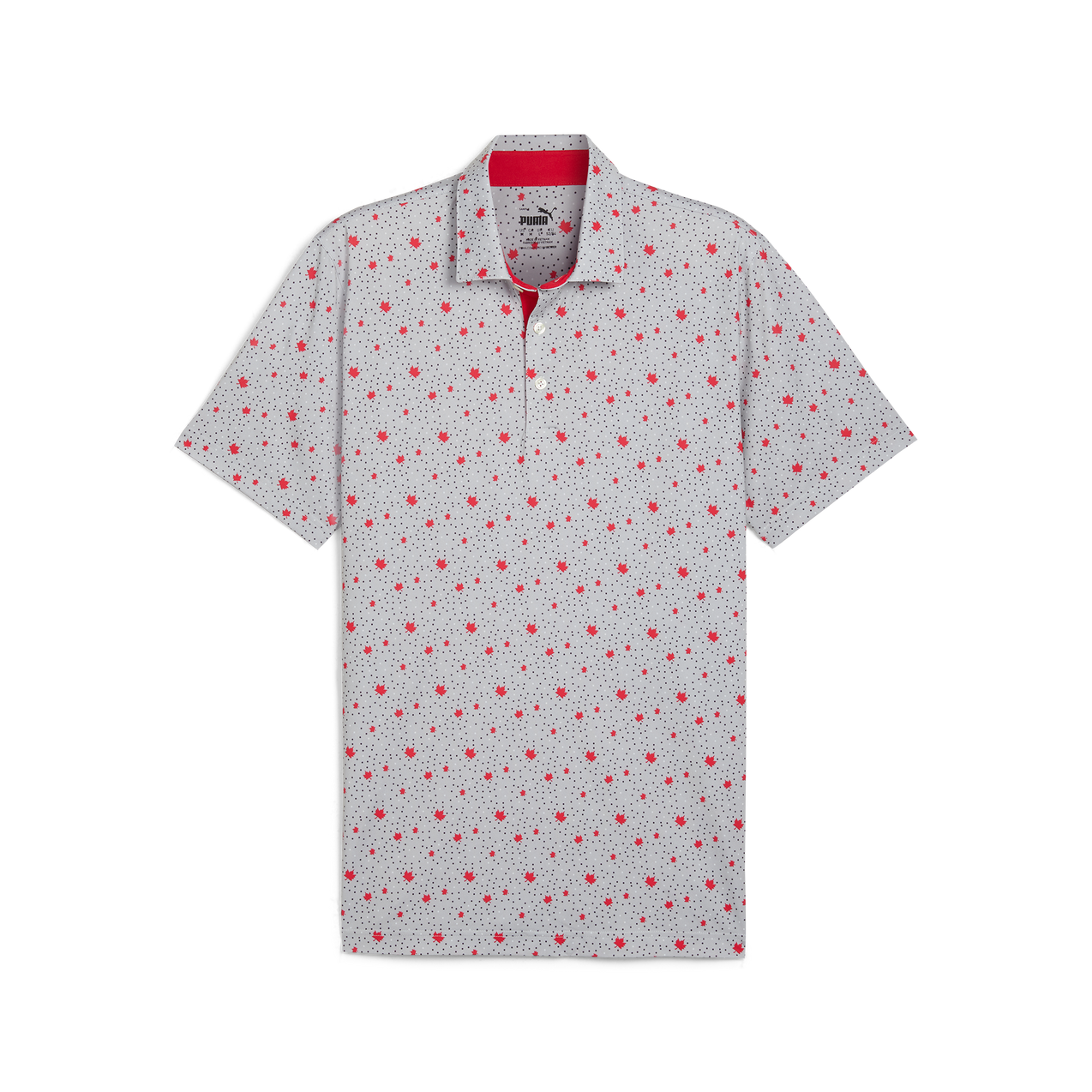 Men's Canada Maple Dot Short Sleeve Polo