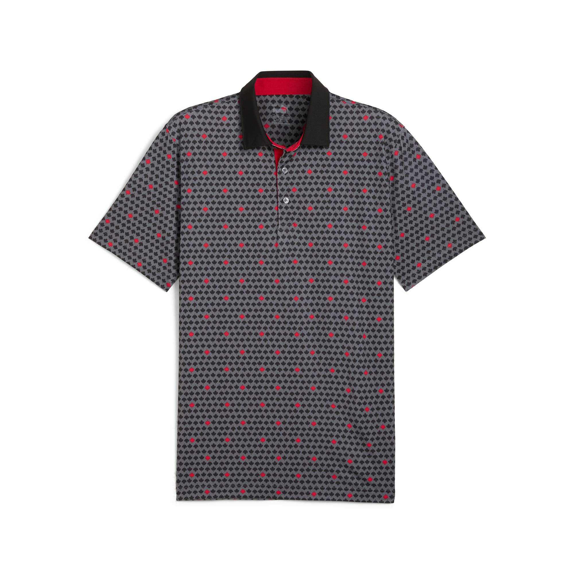 Men's Canada Maple All Over Print Short Sleeve Polo