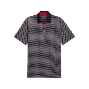 Men's Canada Maple All Over Print Short Sleeve Polo