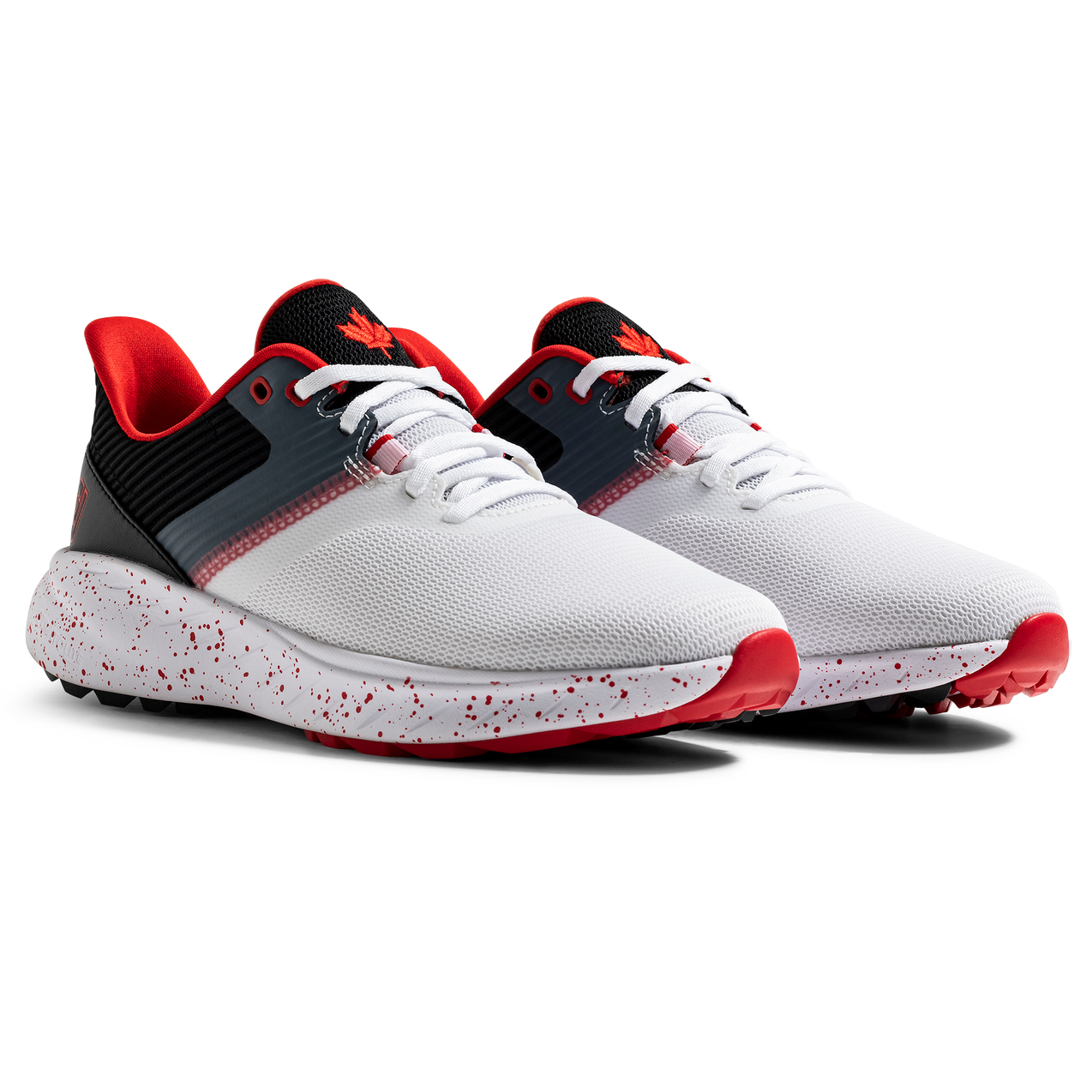 Women's Canada Flex Spikeless Golf Shoe - White/Black/Red