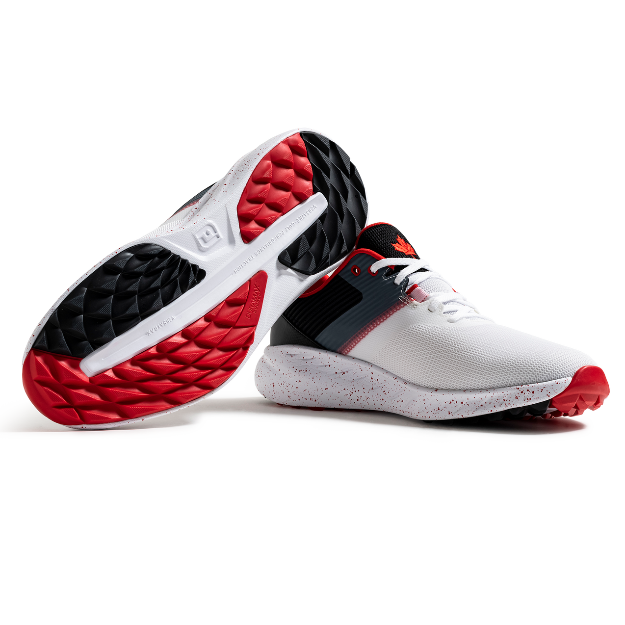 Women's Canada Flex Spikeless Golf Shoe - White/Black/Red