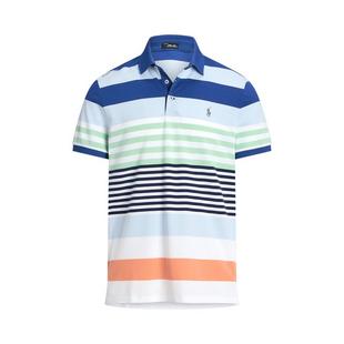 Men's Performance Striped Pique Short Sleeve Polo