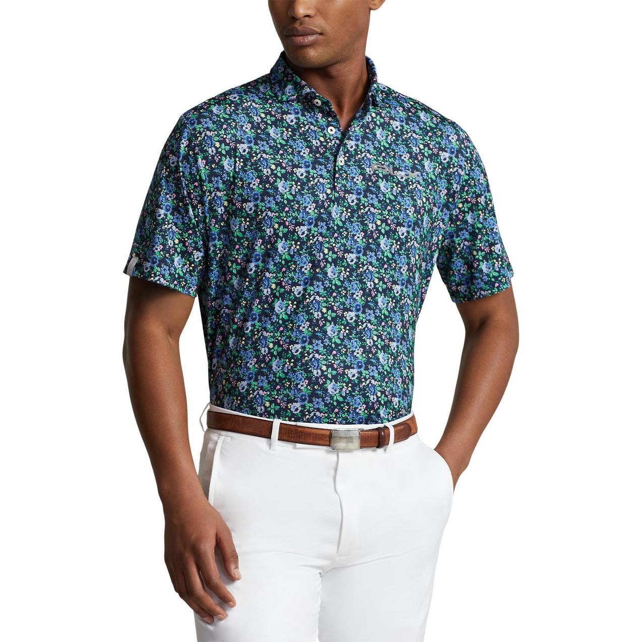 Men's Airflow Newport Petal Print Short Sleeve Polo