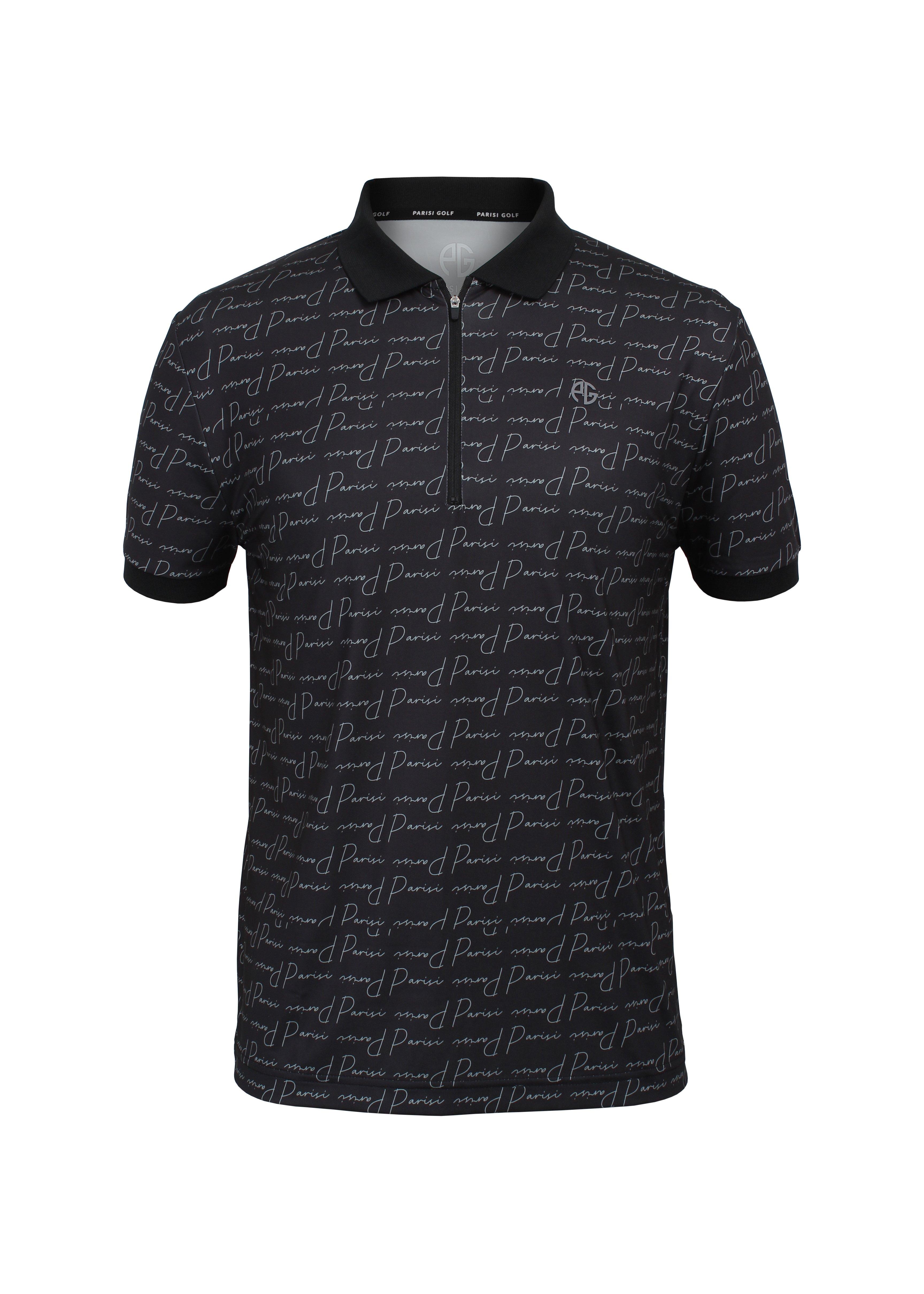 Men's 1/2 Zip AOP Technical Jersey Short Sleeve Polo
