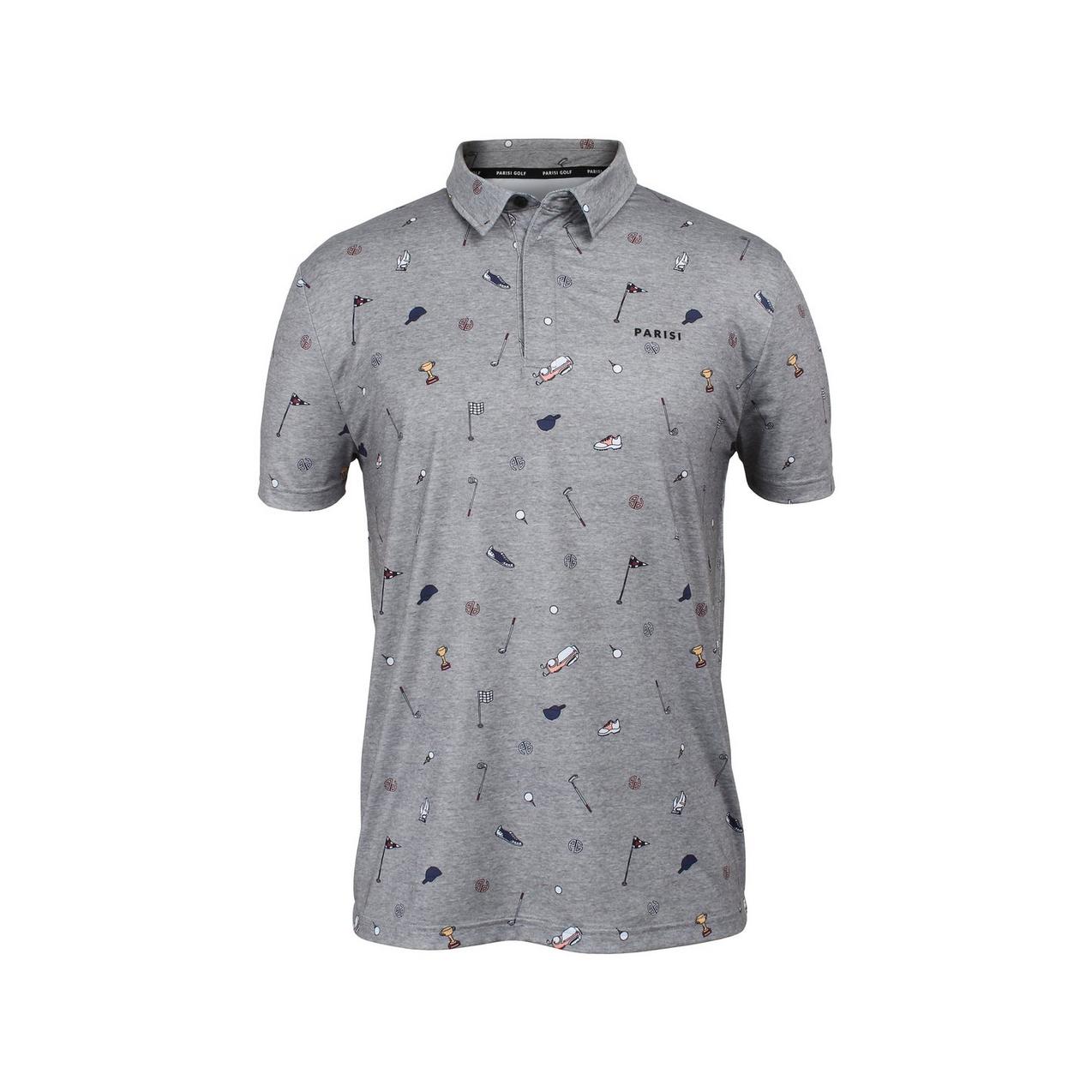 Men's Golf Print Short Sleeve Polo