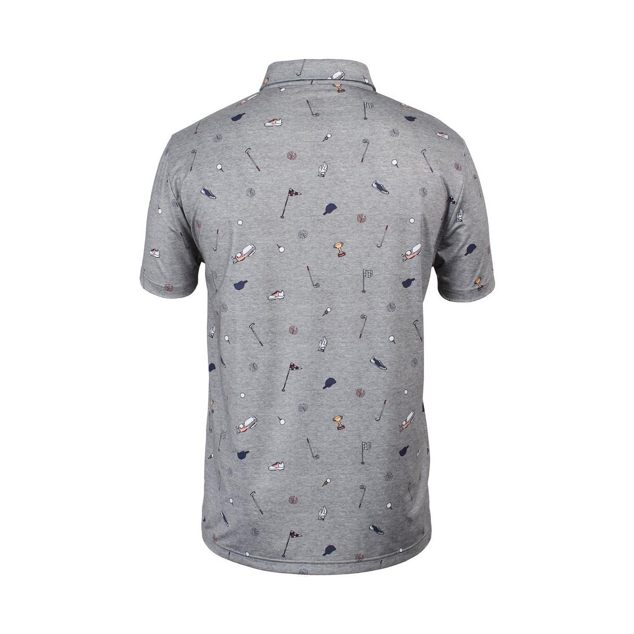 Men's Golf Print Short Sleeve Polo