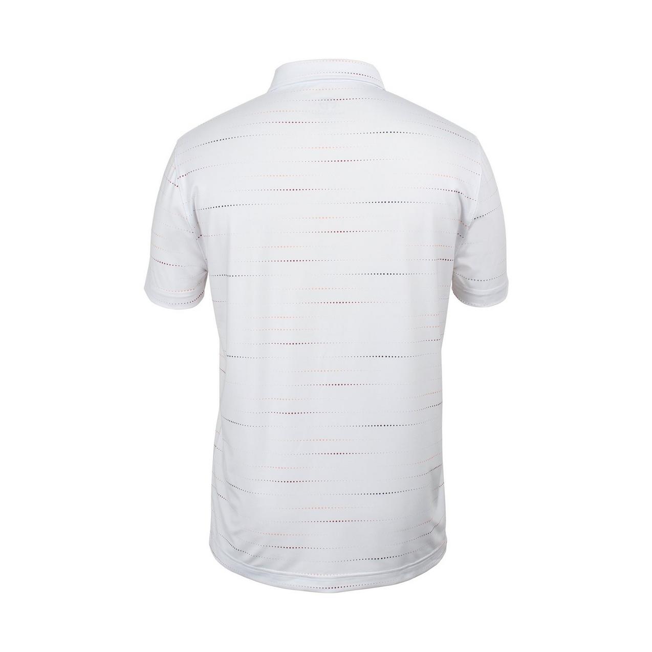 Men's Dotted Stripe Short Sleeve Polo