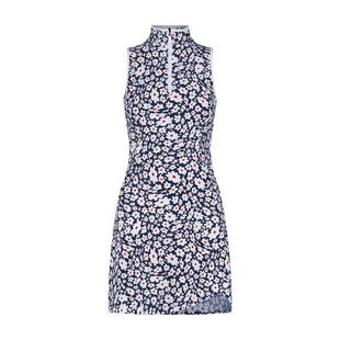 Women's Twisted Floral Zip Sleeveless Dress