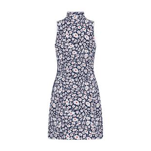 Women's Twisted Floral Zip Sleeveless Dress SAGE COLLECTIVE